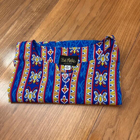 Bob Mackie Tunic Size XL Boho Tribal Long Sleeve Shirt - Picture 12 of 12